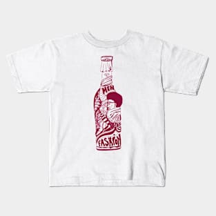 Burgundy Fashion In A Bottle Kids T-Shirt